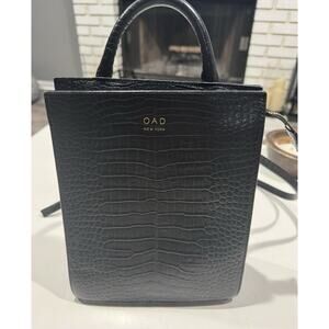 OAD Mini Arc Backpack True Black Gold Hardware Convertible